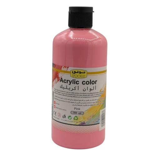 الوان اكريليك 500 مل وردي TOOLY TL-ACP500ML