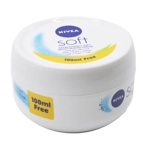 نيفيا سوفت كريم مرطب 200 مل + 100 مل مجانا NIVEA