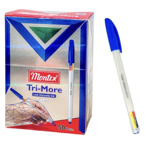 قلم حبر جاف ازرق Montex Tri-More