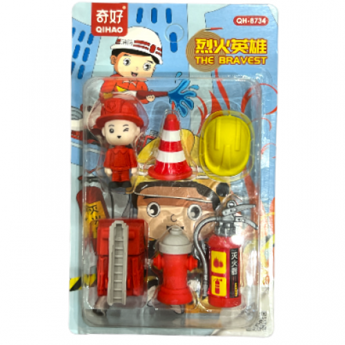 ممحاة 6 قطع شكل رجال اطفال QIHAO QH-8734