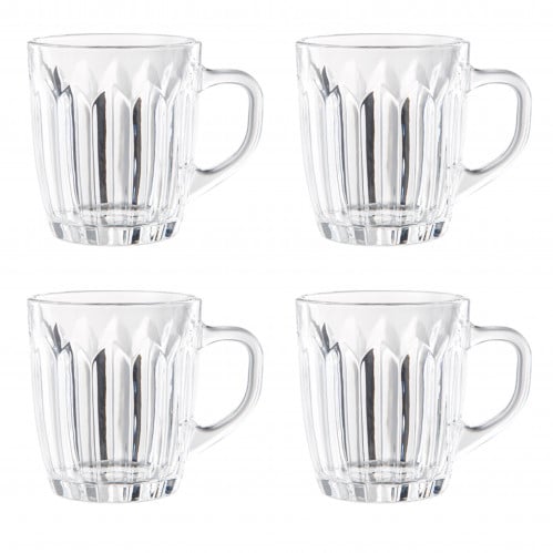 طقم اكواب زجاج 4 قطع 280 مل Mister Home MH/60135