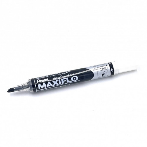 قلم سبورة ضغاط أسود رأس مشطوف PENTEL MAXIFLO MWL6S...