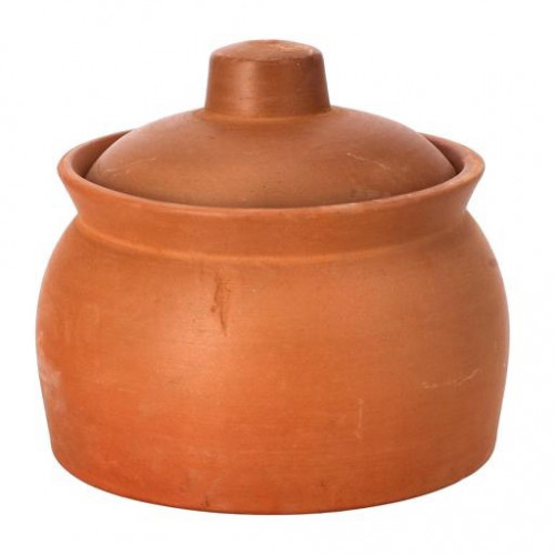 وعاء فخار بغطاء للطبخ 1 لتر 14*10 سم - Olsenmark O...
