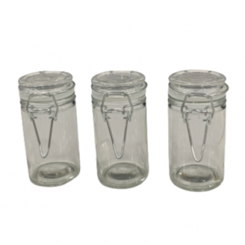 علب زجاج 3 قطع