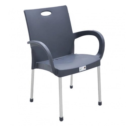 كرسي بلاستيك أرجل المنيوم