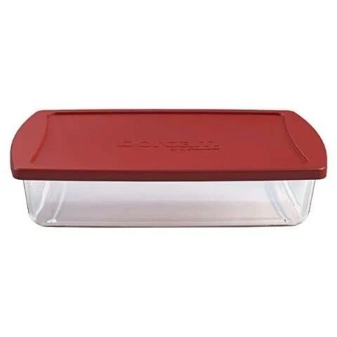 صحن بايركس زجاجي بغطاء 1.32 لتر borcam 59864