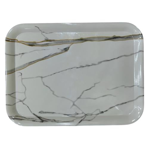 صينية تقديم ميلامين رخامي 43*32 سم 457266