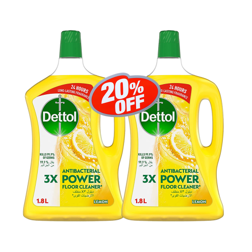 ديتول منظف الارضيات بالليمون 2*1.8 لتر Dettol