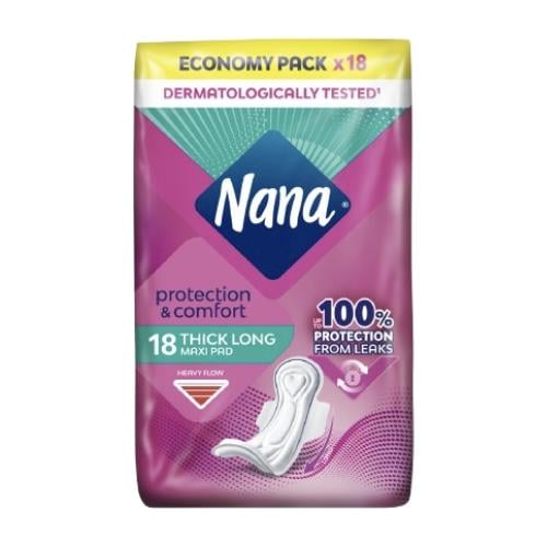نانا فوط صحية ماكسي طويلة 18 حبة Nana