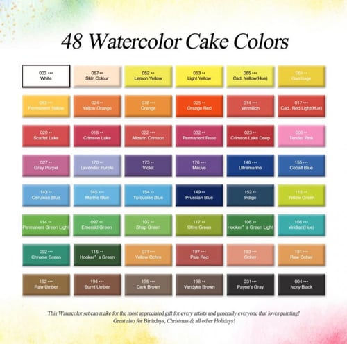 طقم الوان مائية 48 لون كلاس CL-136752