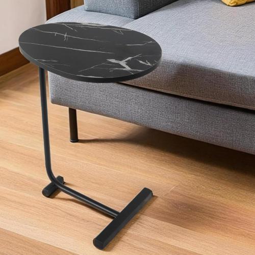 طاولة خدمة جانبية خشب رخامي أسود ASL-7384