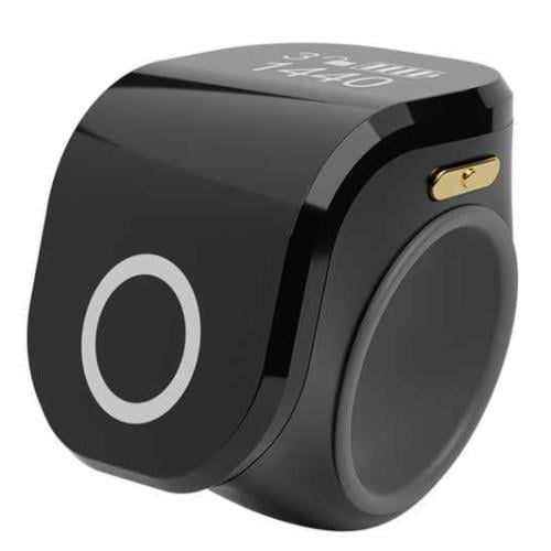 خاتم تسبيح ذكي لون أسود 01443