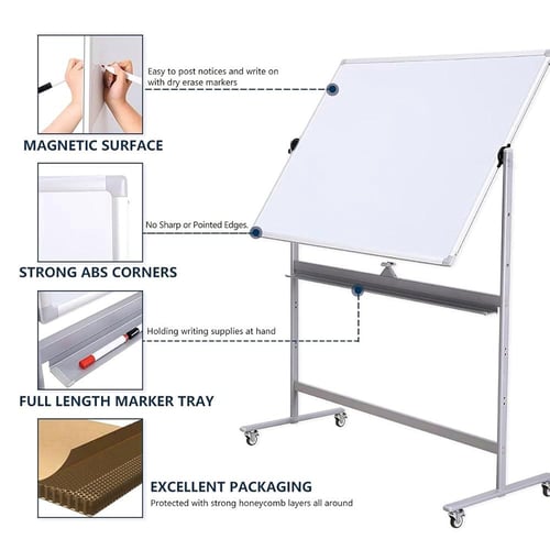 سبورة بيضاء وجهين مع حامل 120*180 سم SYF 10959