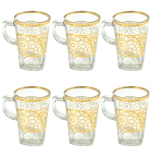 طقم بيالات شاي 6 قطع