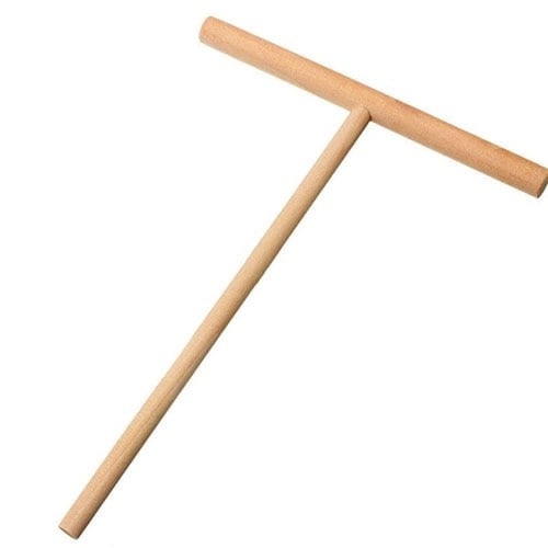 عصا من الخشب لتوزيع الكريب