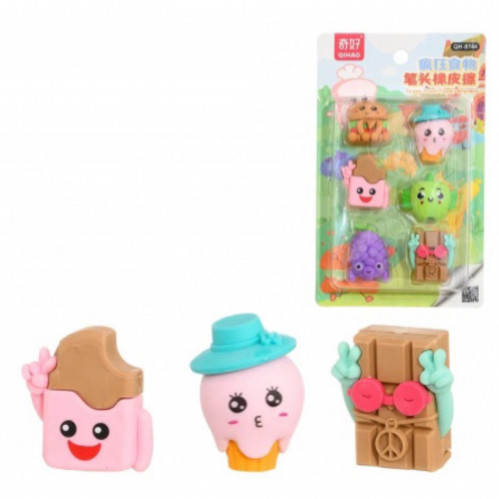 ممحاة 6 قطع شكل حيوانات QH-8744