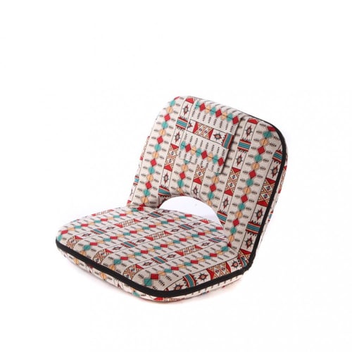 كرسي رحلات ( جلسة ارضية ) قابل للطي نقش عسيري