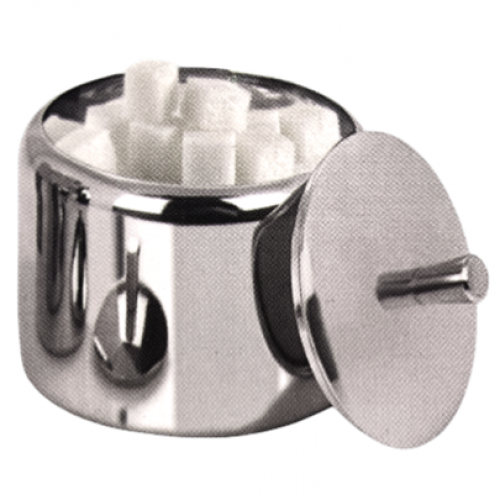 علبة سكر مع غطاء ستانلس ستيل 170 مل