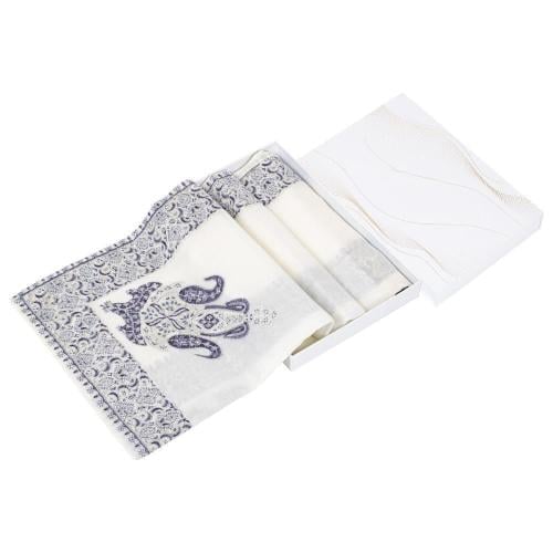 غترة كشميري صوف 100٪ من باشمينا موديل B2 لون كحلي...