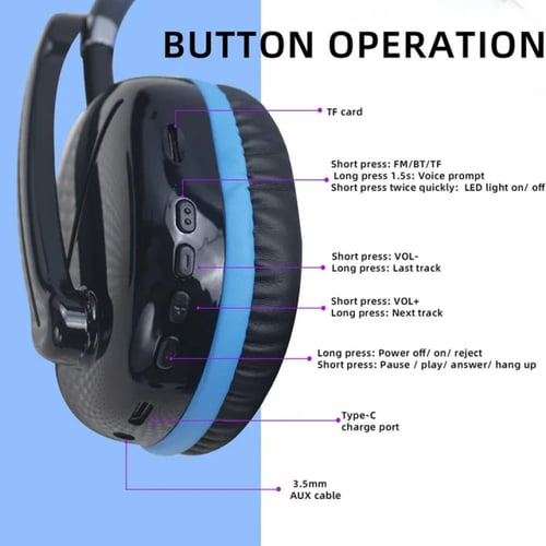 سماعة الألعاب اللاسلكية AKZ MAX15 Bluetooth Gaming...