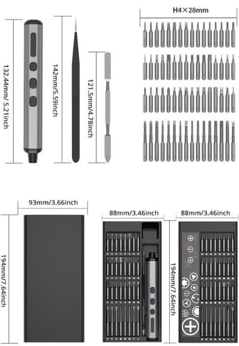 مفك براغي كهربائي 68 في 1