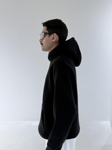 بلوفر أسود - Black Hoodie