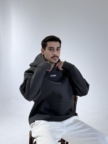 بلوفر رمادي - Grey Hoodie
