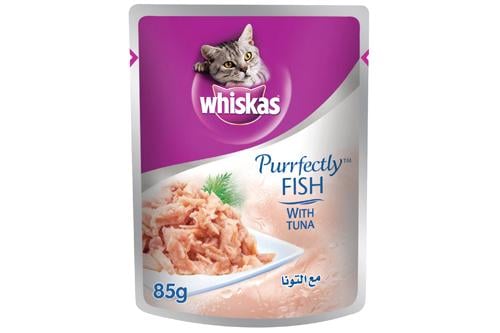 ويشكا طعام قطط بي اف ال تونة 85 جم