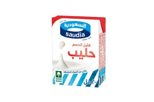 حليب السعودية قليل الدسم 200 مل