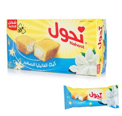 نحول كيك مني رول بالفانيلا 28 جم 12 حبة