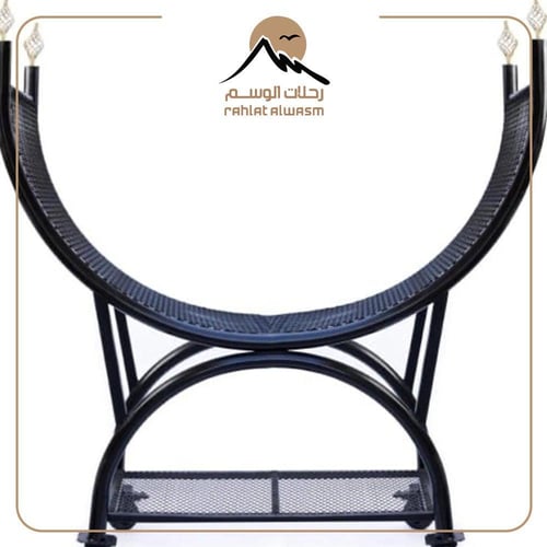 حامل حطب صغير مقوس - تصميم متين وسهل النقل
