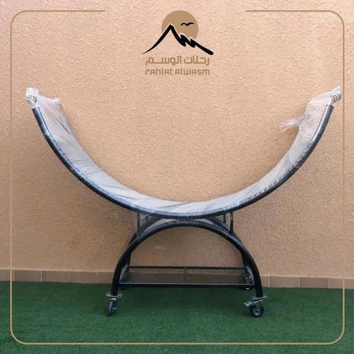 حامل حطب كبير مقوس - تصميم عملي لتحمل الأوزان الكب...