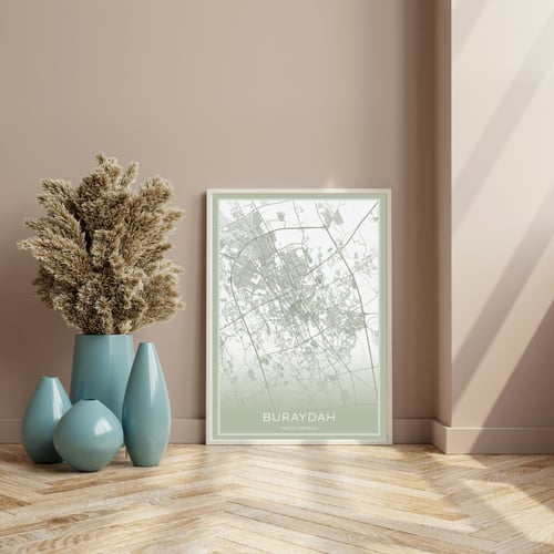 لوحة كانفس مدينة بريدة لون زيتي