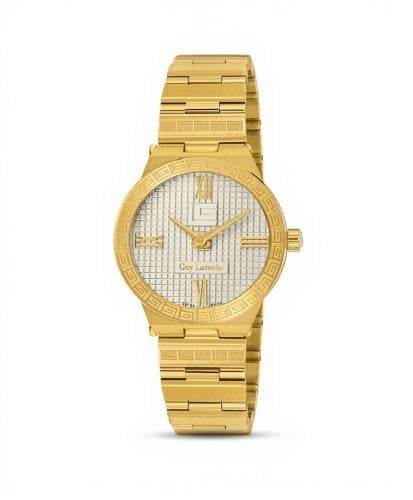 Guy Laroche Sacha gold stainless steel watch for w...