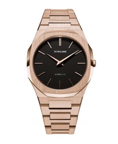 D1 Milano Ultra Thin Rose Gold Stainless Steel Wat...