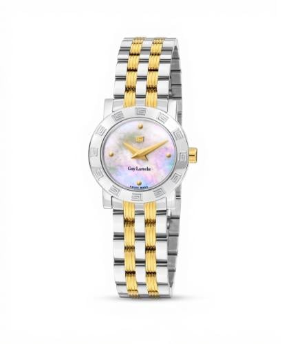 Guy Laroche Alex watch silver with gold stainless steel for women