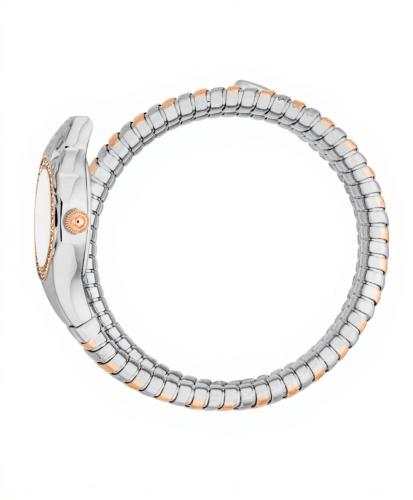 Just Cavalli Vita Snake silver with rose gold stai...