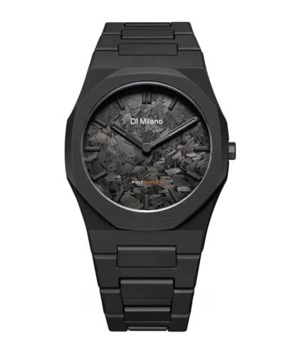 D1 Milano black polycarbonate watch for men