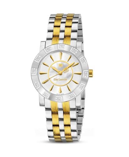 Guy Laroche Alex watch silver with gold stainless steel for women