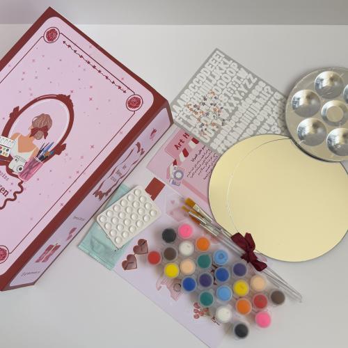 بوكس الرسم على المرايا لشخصين