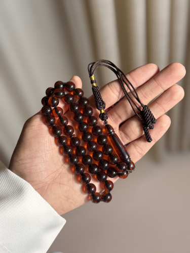 سبحة بكلايت محشرة بني شكه بني