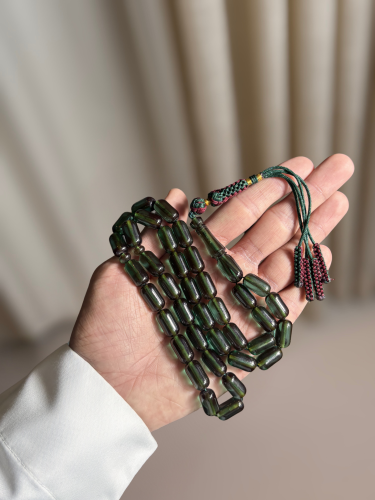 سبحة زعفران شكه احمر واخضر