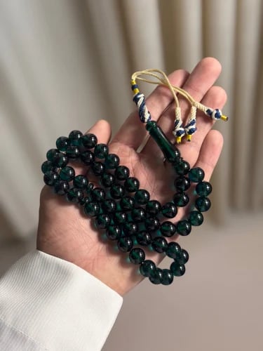 سبحة زعفران تركوازي شكة