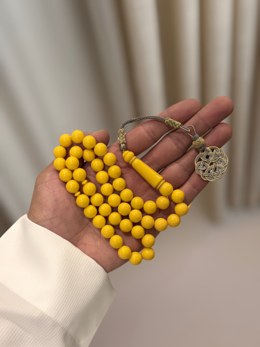 سبحة بكلايت أصفر طربزونة نحاس صفراء