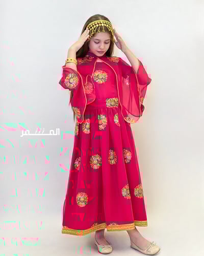 فستان ناصفة 08 - وردي فوشي