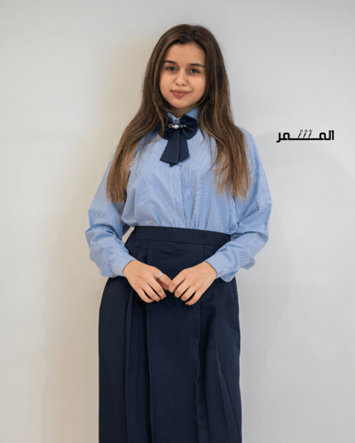 تنورة كحلي - كسرتين