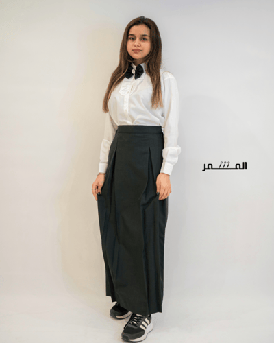 تنورة اخضر -كسرتين مخفي