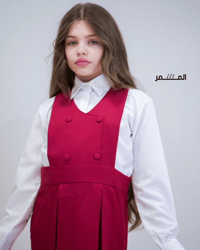 مريول وردي غامق -جدة