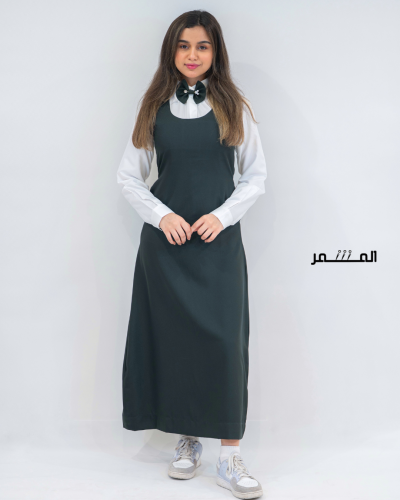 مريول اخضر - ياقه دائريه