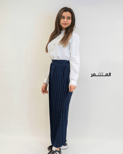 تنورة كحلي - كسرات